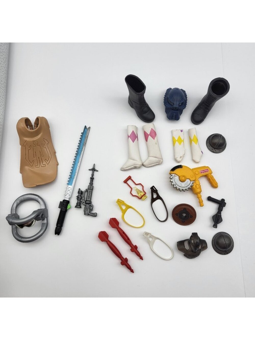 Vintage Action Figures Accessories Lot Power Ranger Gi Joe Modern And Vintage